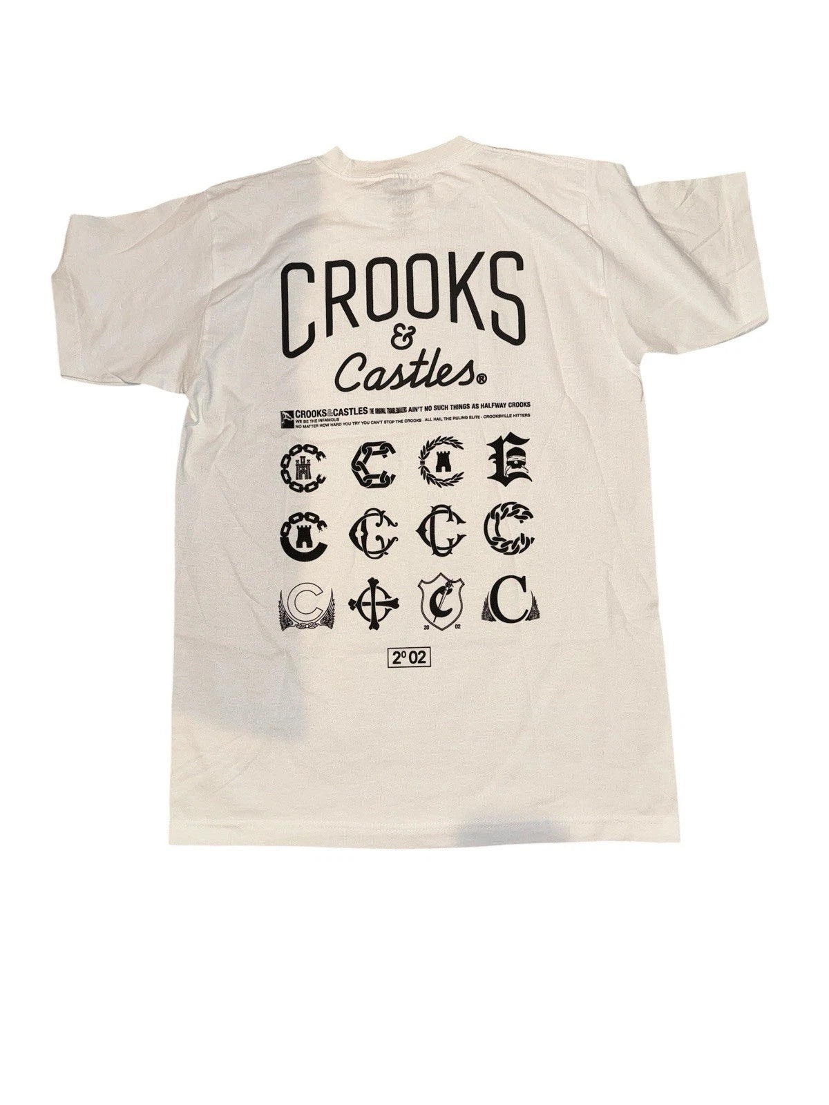 Men’s Medium- Crooks & Castles Tee- White