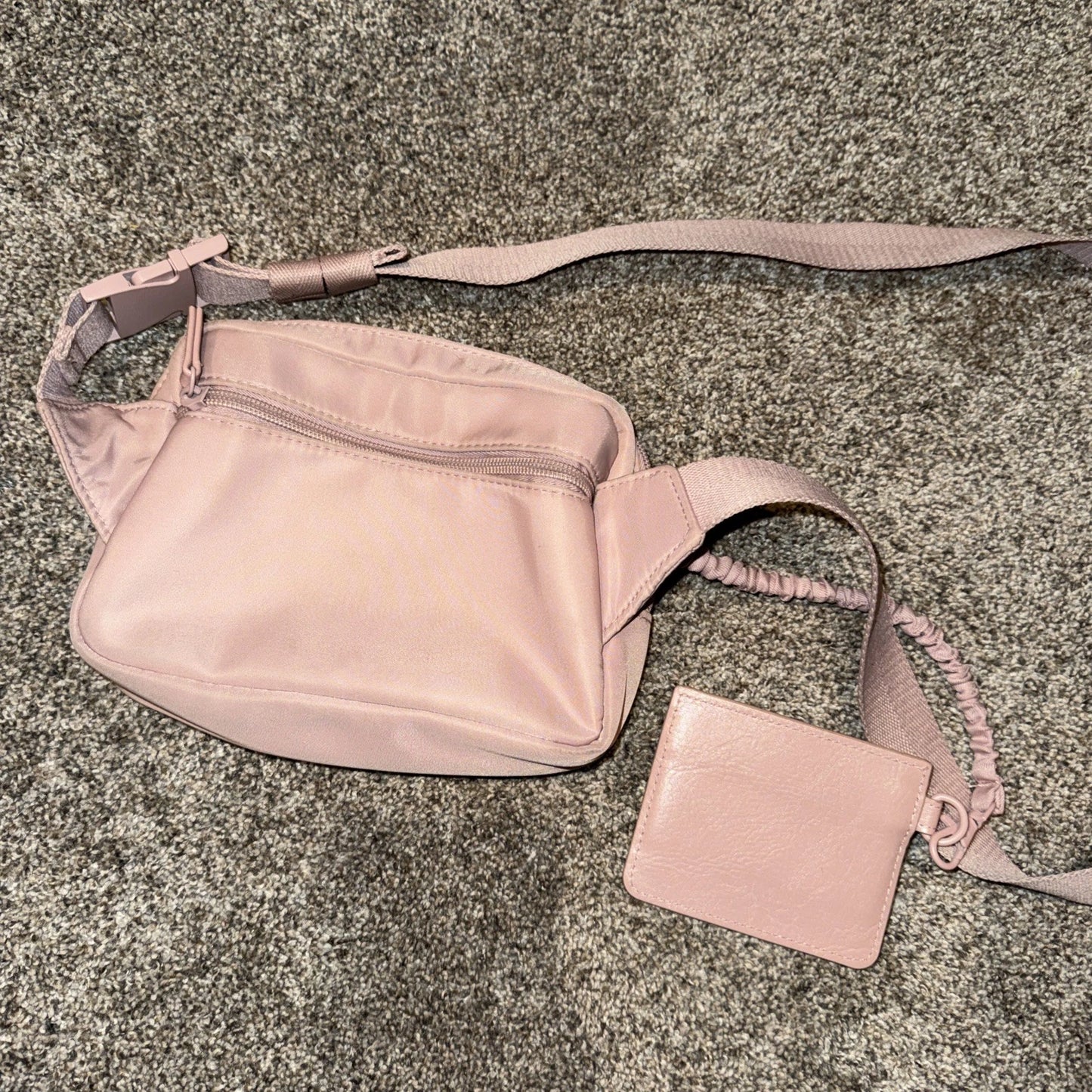 Beis Pink Nylon Fanny Pack New