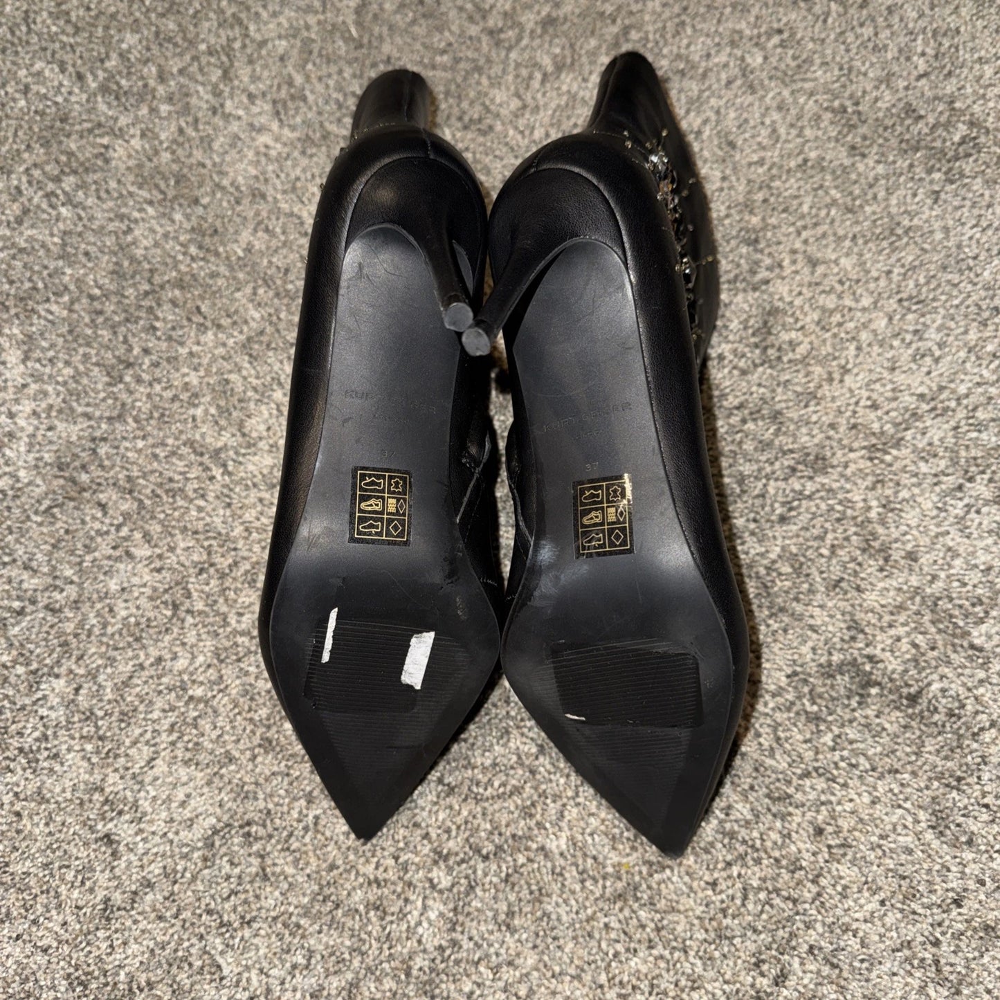 Size 37 Kurt Geiger London Belgravia Embellished Evil Eye black Boots
