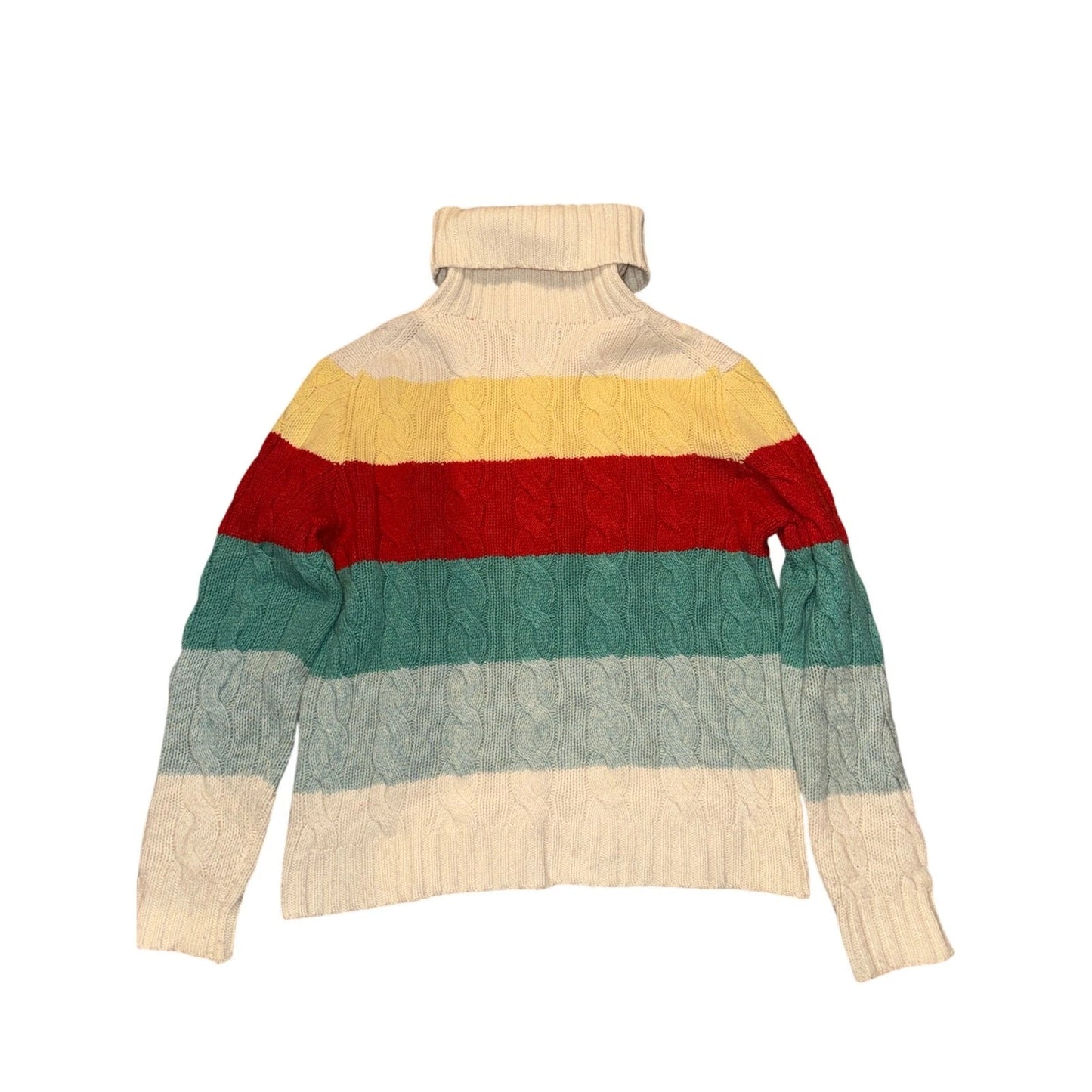 Polo Ralph Lauren Women's Striped Turtleneck Sweater Large