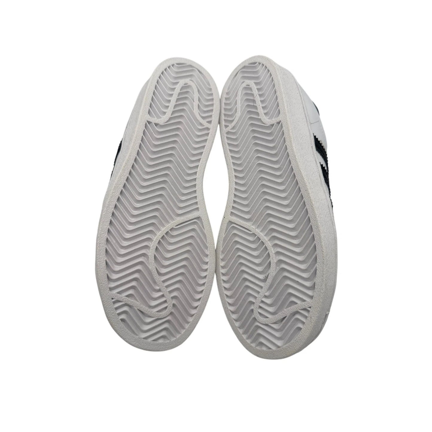Size 1Y Adidas Superstar C- White/ Black