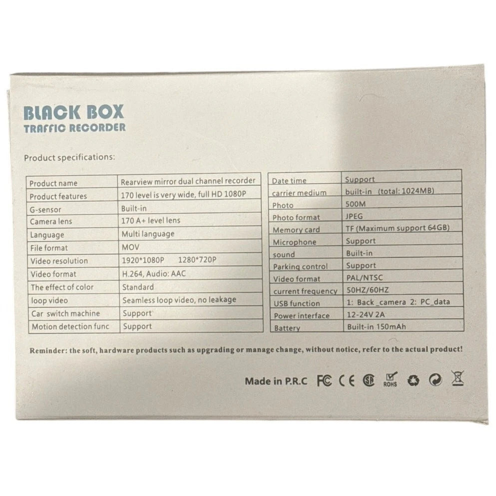 Black Box Traffic Recorder