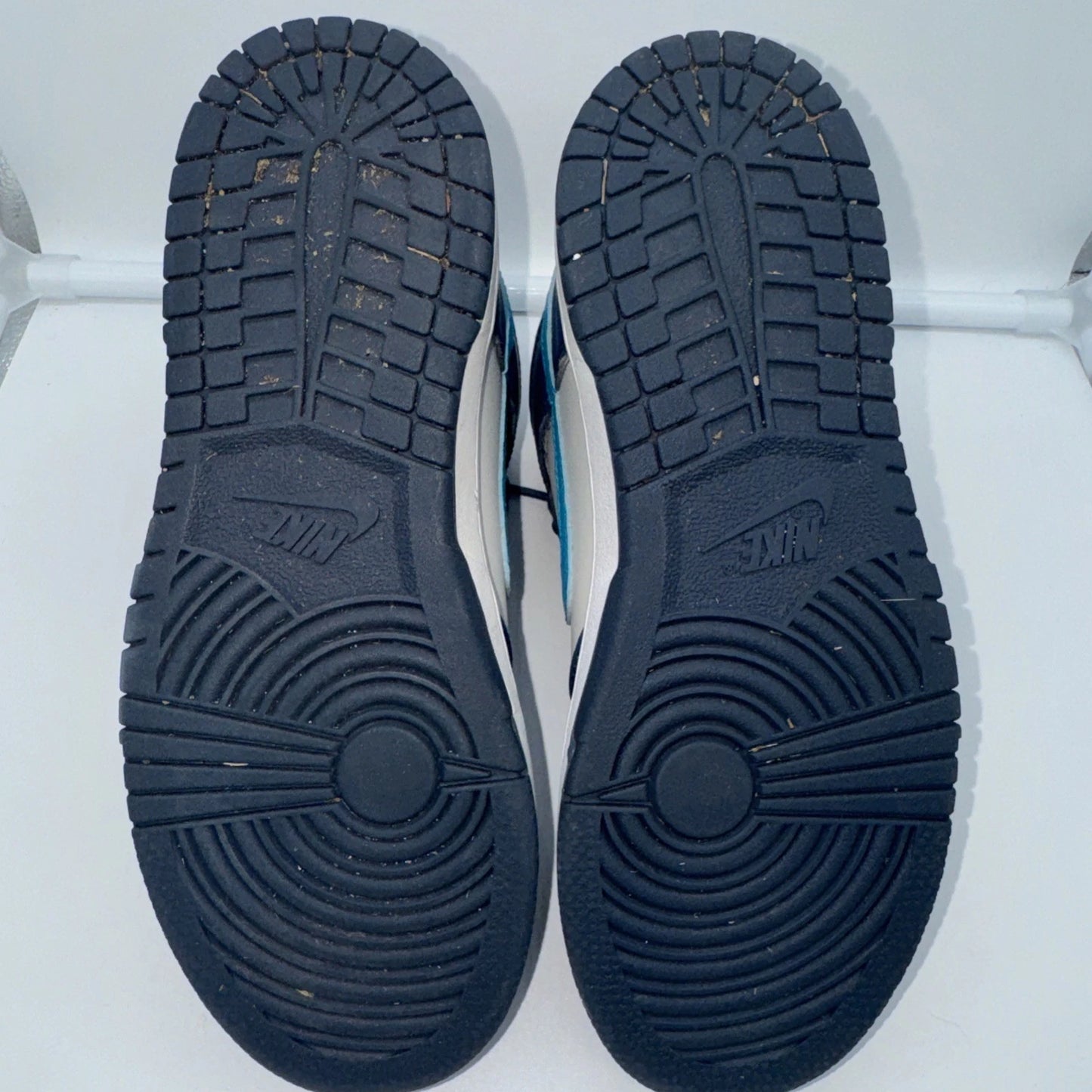 Size 3Y Nike Dunk High Blue- As Is- Purchased With A Cigarette Smell