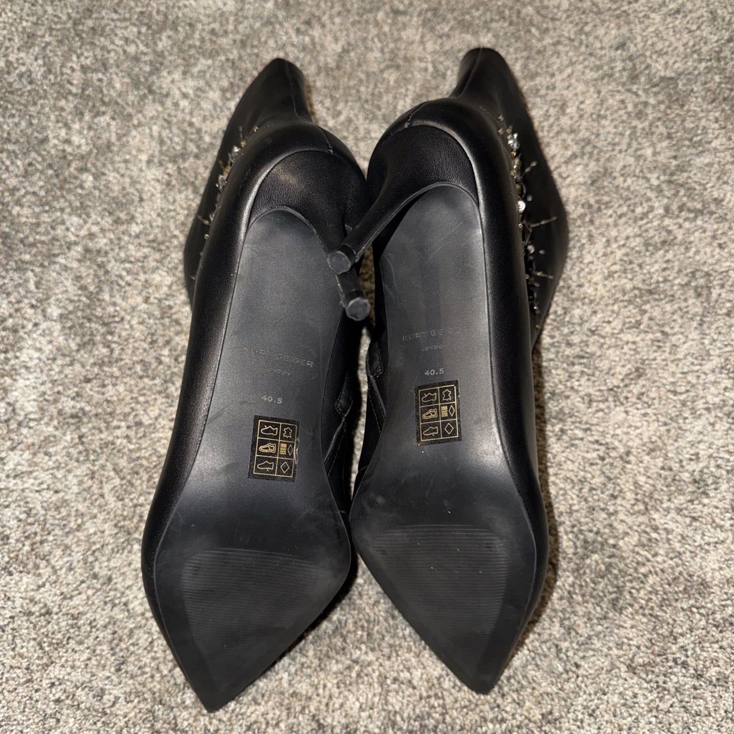 Size 40.5 Kurt Geiger London Boots For Women- Black