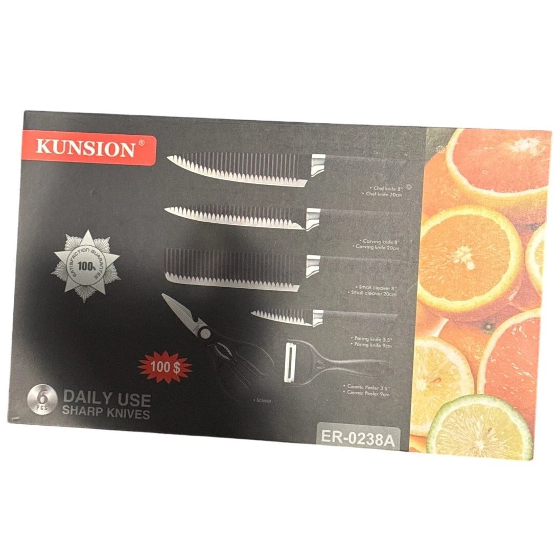 Kunsion 6pcs Knife Set