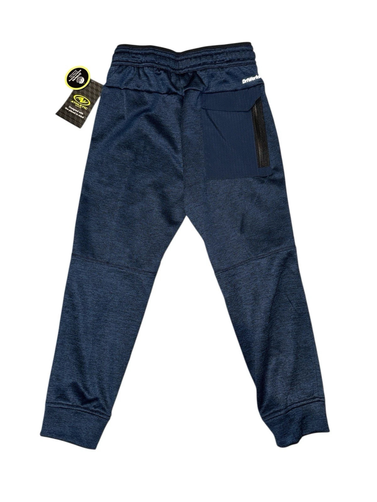 Boys Small (6-7) Athletic Works Fleece Jogger Pants Blue