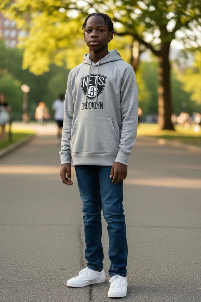 Boys Medium 10/12- Brooklyn Nets Hoodie