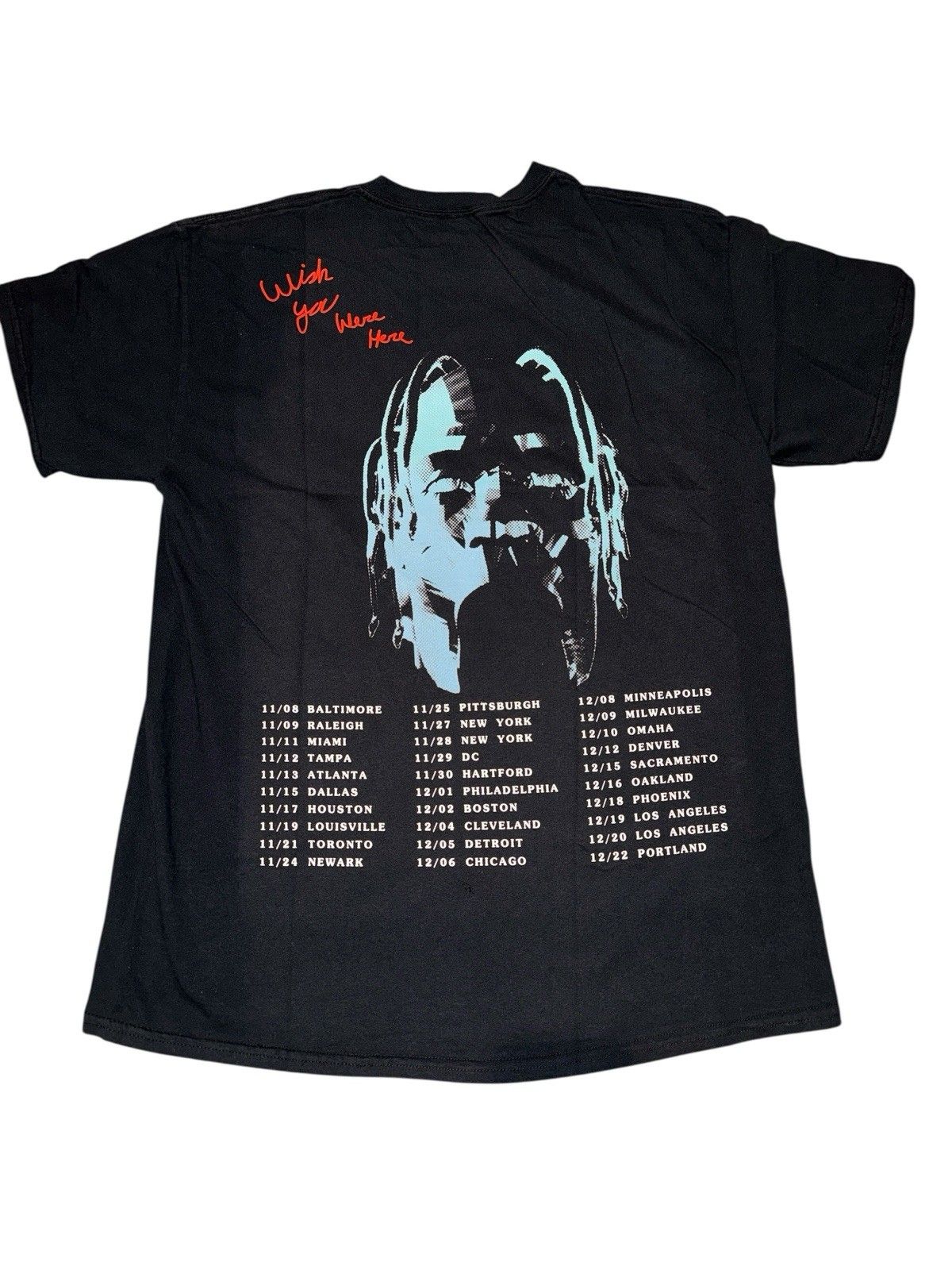 Men’s Medium- Travis Scott Astroworld Tour Tee- Black