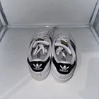 Kids Size 1- Adidas Superstar C White Black