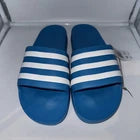 Size 10 Men’s- Adidas FY8047 Solar Blue Adilette Aqua Slide