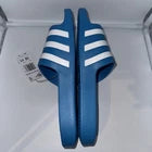 Size 10 Men’s- Adidas FY8047 Solar Blue Adilette Aqua Slide