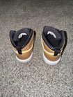 Sky Jordan 1 Mid Black Metallic Gold (TD) Size 5C