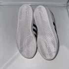 Kids Size 1- Adidas Superstar C White Black
