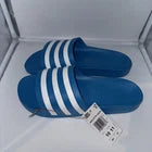 Size 10 Men’s- Adidas FY8047 Solar Blue Adilette Aqua Slide