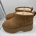 Size 9 Women’s UGG Classic Ultra Mini New Heights Boots Brown