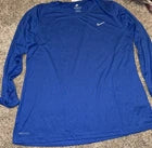 Nike Dri-Fit Shirt Women’s Size XXL Blue Long Sleeve