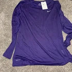 Nike Dri-Fit Shirt Women’s Size Large Purple Long Sleeve