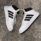 Adidas Hoops 3.0 Mid White Black Kids Size 11