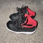 Size 8C- Jordan 11 Retro Low IE- Black Varsity Red