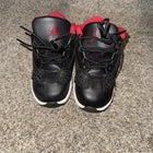 Size 8C- Jordan 11 Retro Low IE- Black Varsity Red