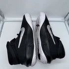 Size 5.5Y- Nike Team Hustle D10 Low Black Metallic Silver