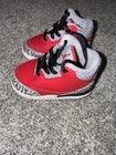 Jordan 3 Retro Fire Red (TD) Size 4C