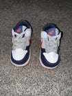 Nike Dunk Low SE (TD) Size 5C White Light Silver Midnight Navy