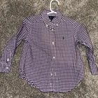 Ralph Lauren Button Up Boys Size 3/3T- Purple