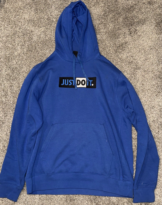 Men’s Large- Nike Hoodie- Blue
