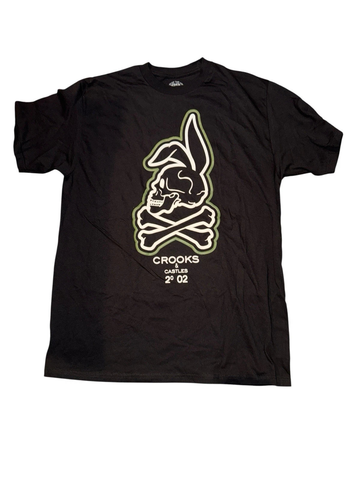 Men’s Medium - Crooks And Castles Skull Bunny Tee- Black
