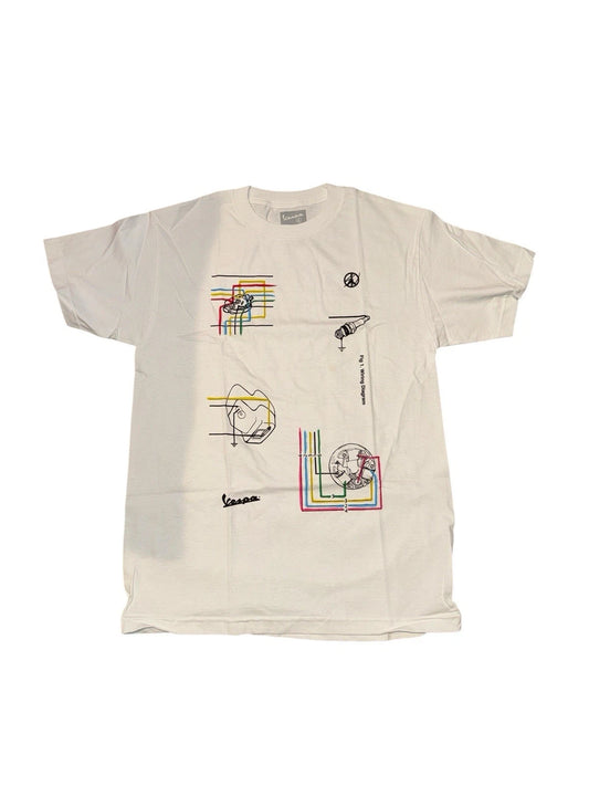 Men’s Medium- Vespa x Sean Wotherspoon Wiring T-shirt- White
