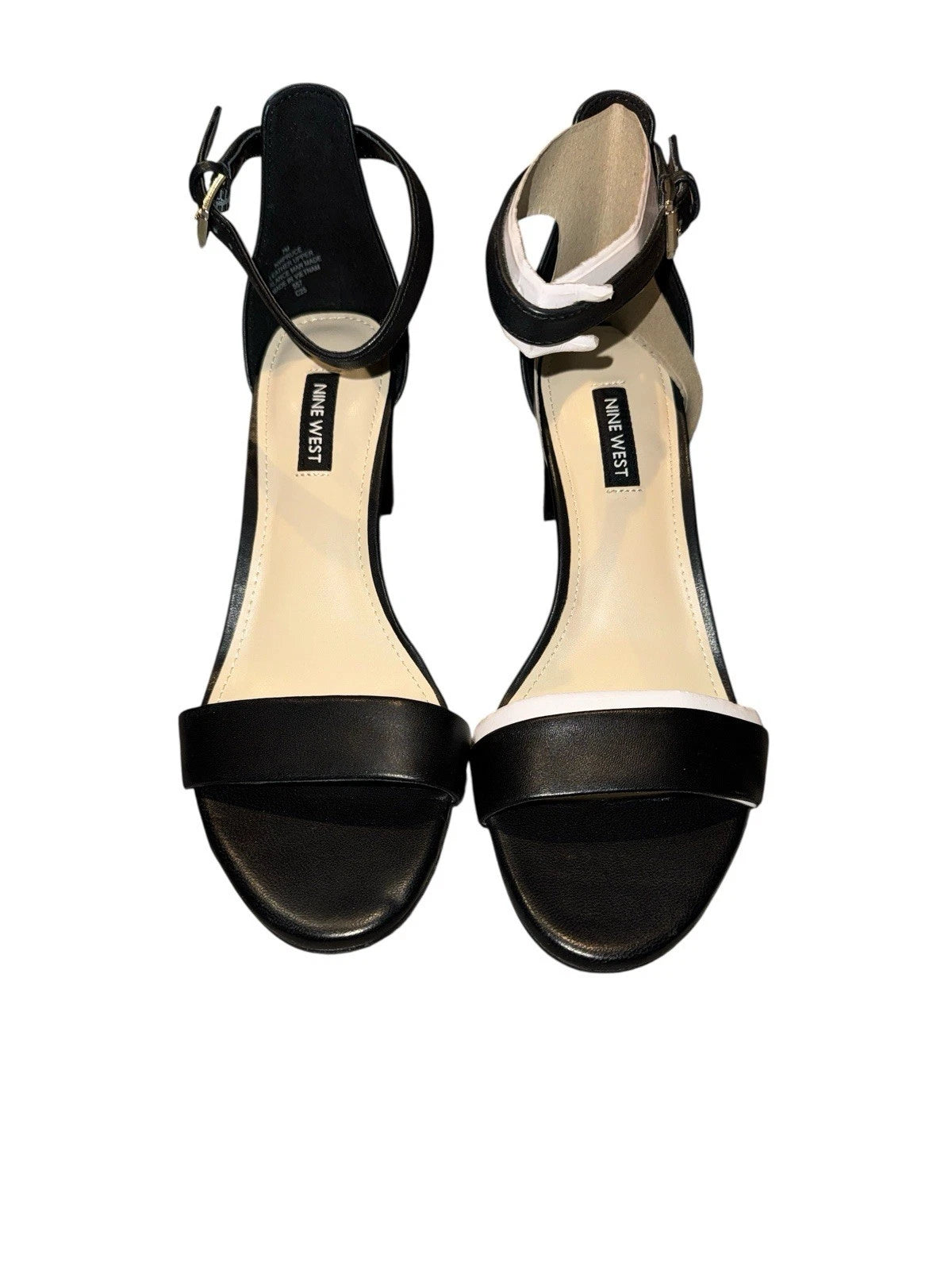 Women’s Size 7- Nine West Shoes- Black- Open Toe