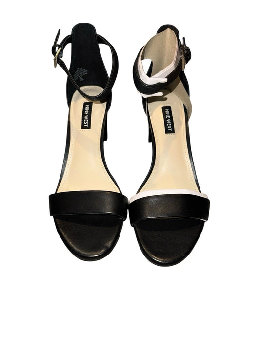 Women’s Size 7- Nine West Shoes- Black- Open Toe