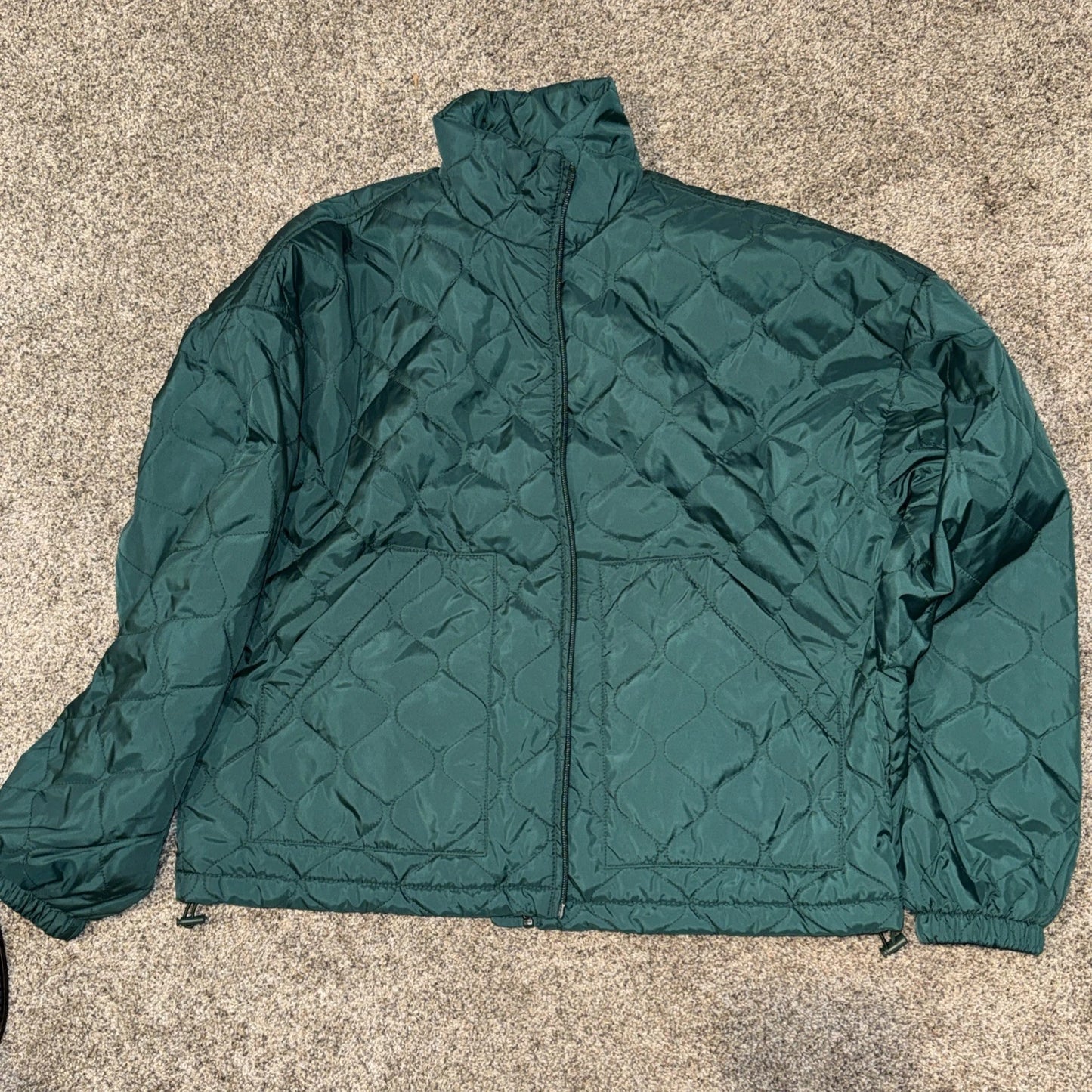 Women’s XS Zella Quilted Jacket Green- Lightweight