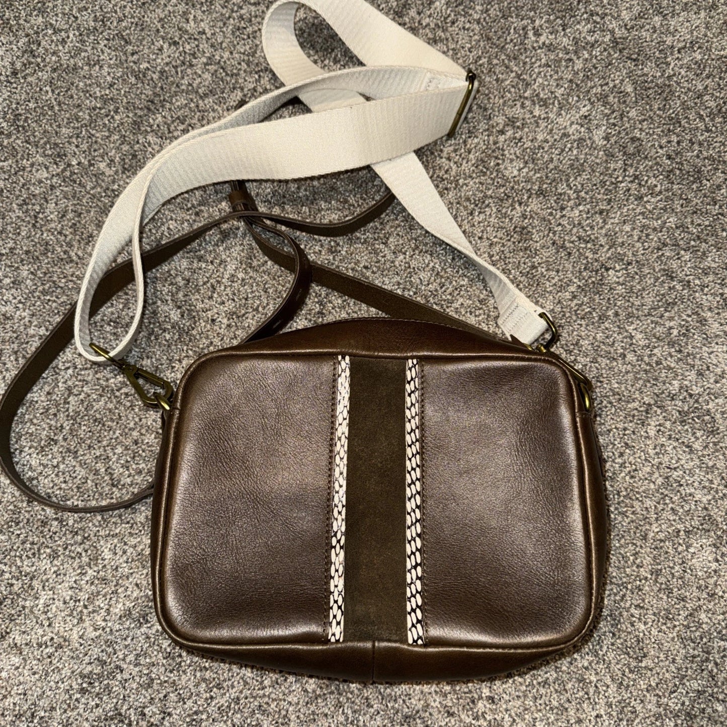 Madewell Large Transport Camera Bag Brown