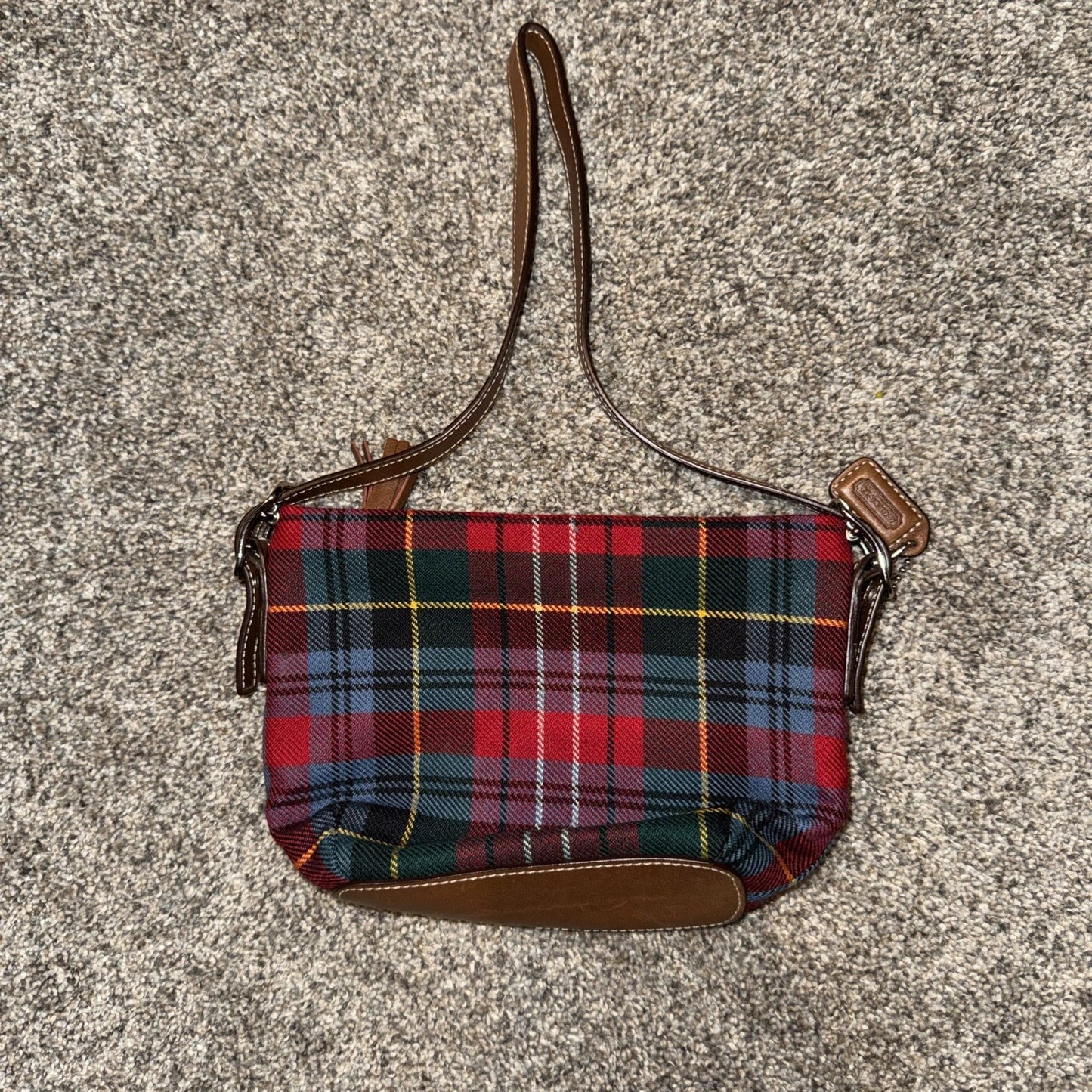 Coach Tartan Plaid Mini Shoulder Bag