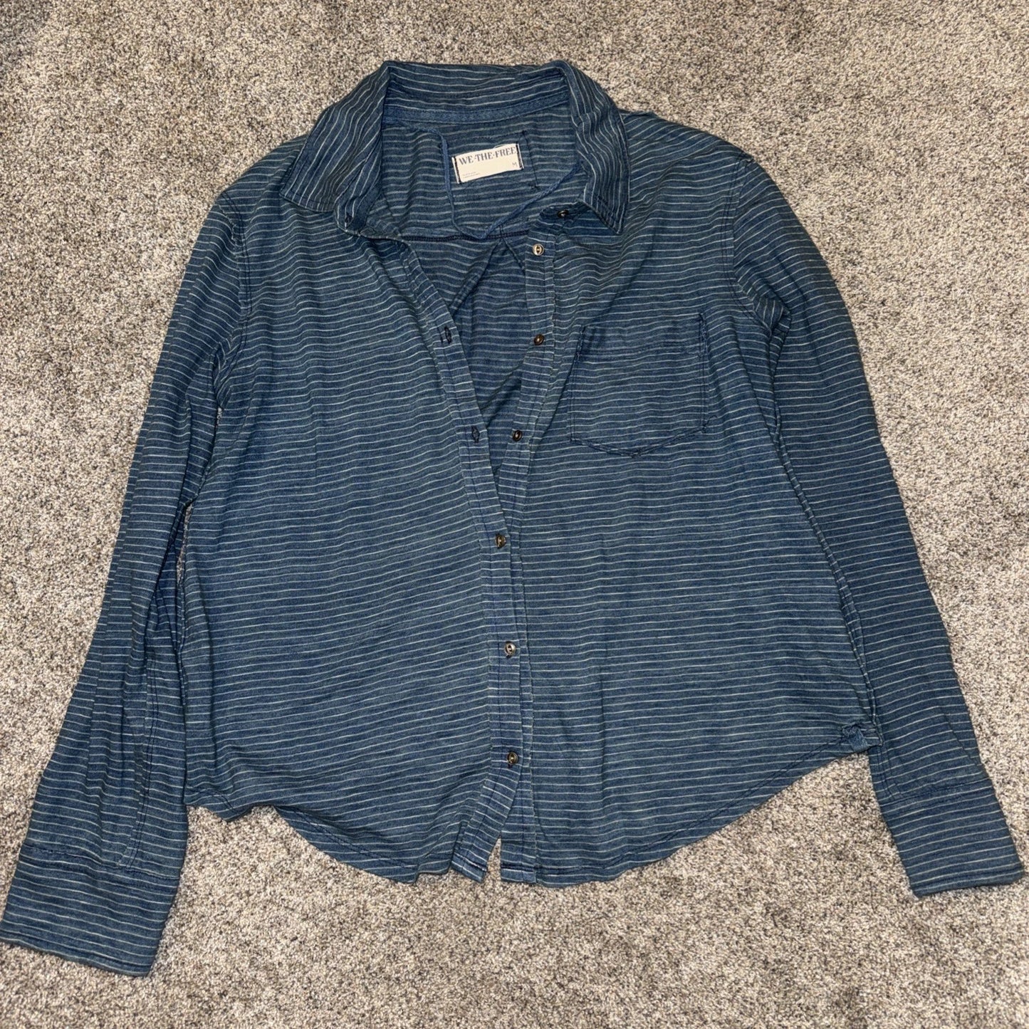 Women’s Medium We The Free Blue Shirting