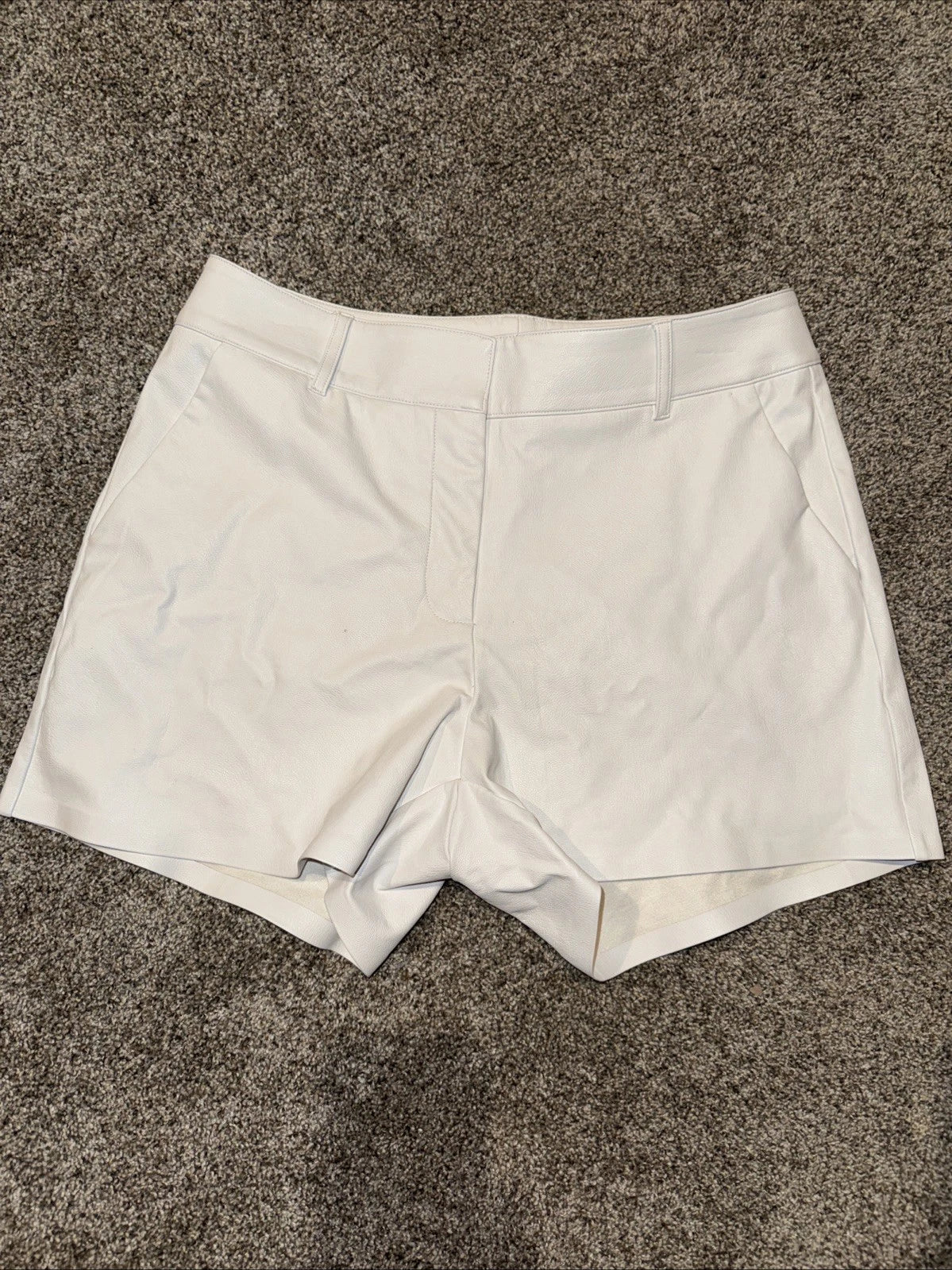 Commando Faux Leather Tailored Shorts White- Women’s  Small