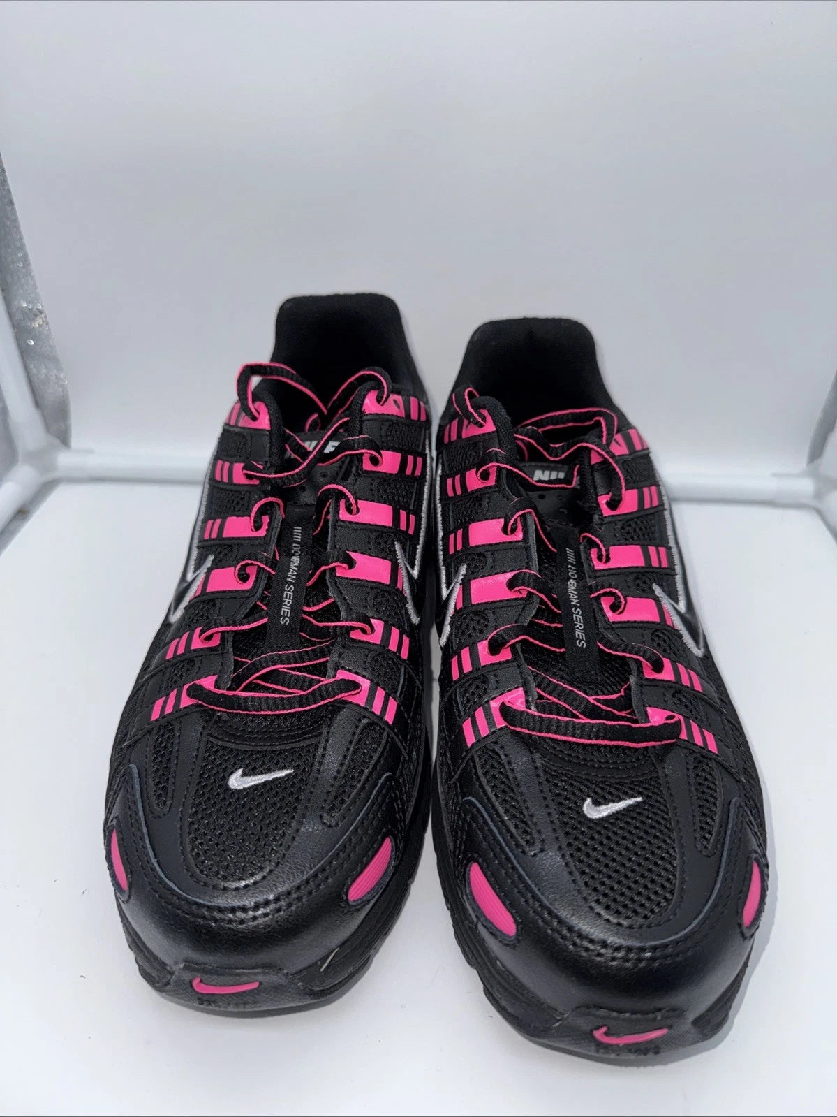 Size 7Y Nike P-6000- Black - Pink