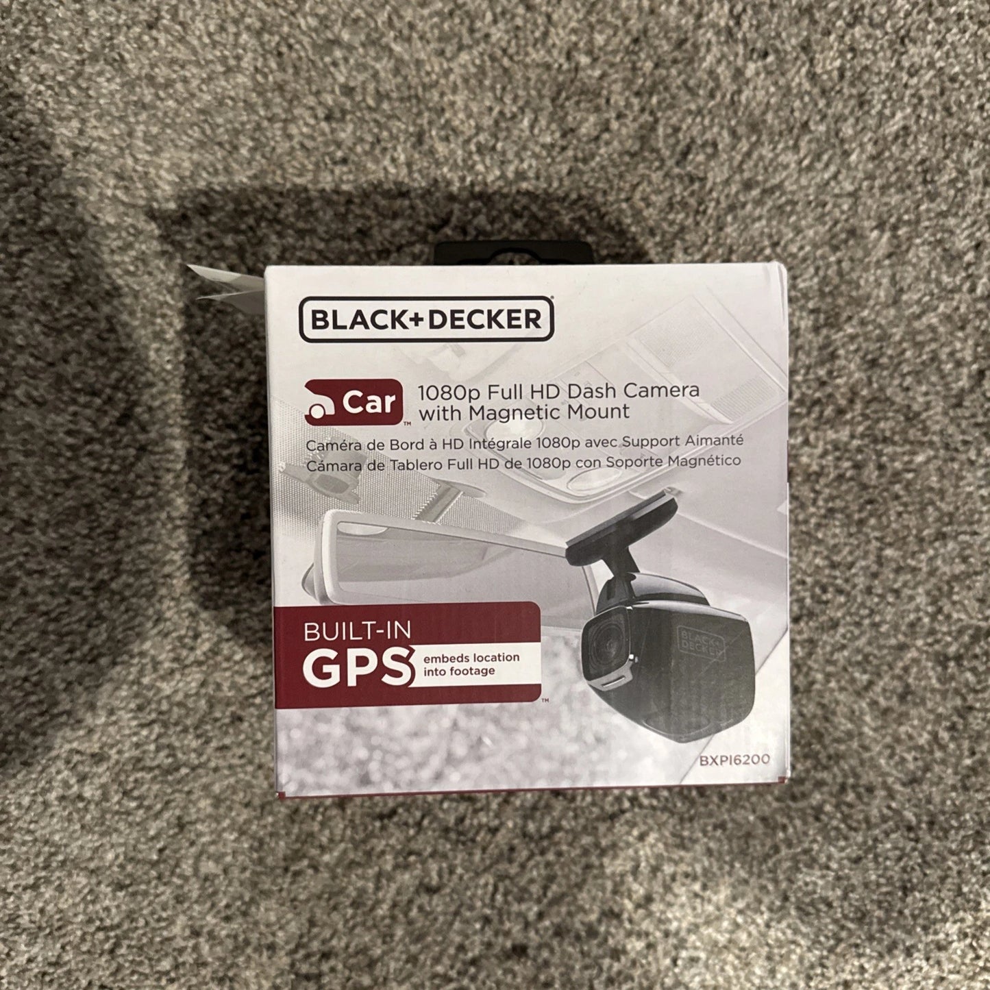 BLACK+DECKER 1080p Full HD Dash Camera with Magnetic Mount Model BXP16200