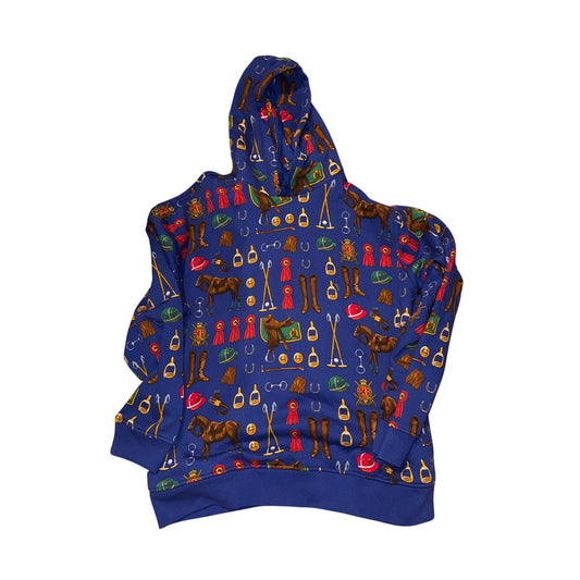 Men’s XXL - Polo Ralph Lauren Equestrian-Print Fleece Hoodie