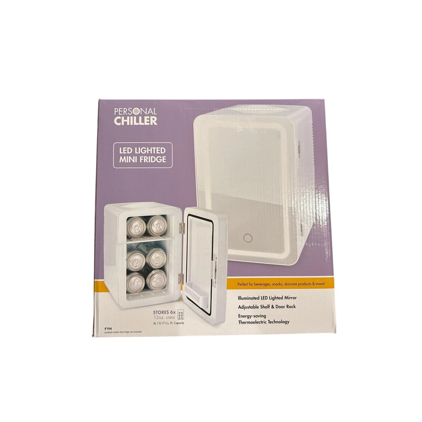 Personal Chiller Led Lighted Mini Fridge