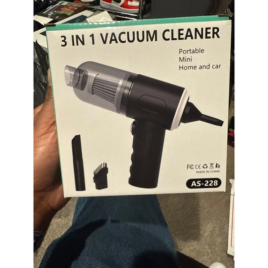 3 In 1 Vacuum Cleaner Portable Mini Home And Car AS-228 USB charged battery