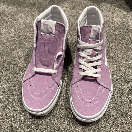 Vans Sk8-Hi Kids Size 5Y Purple/white