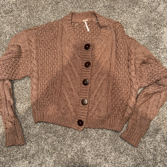 Free People Sweater Brown Women’s Medium