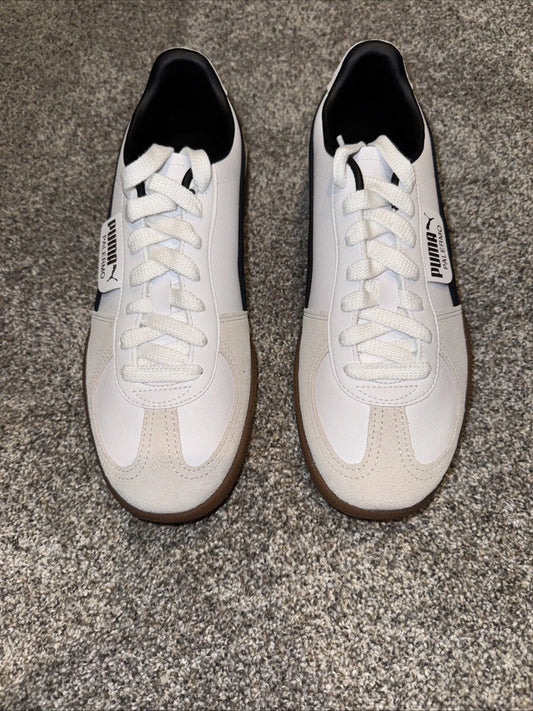 PUMA Palermo Leather White Black Gum Size 8.5