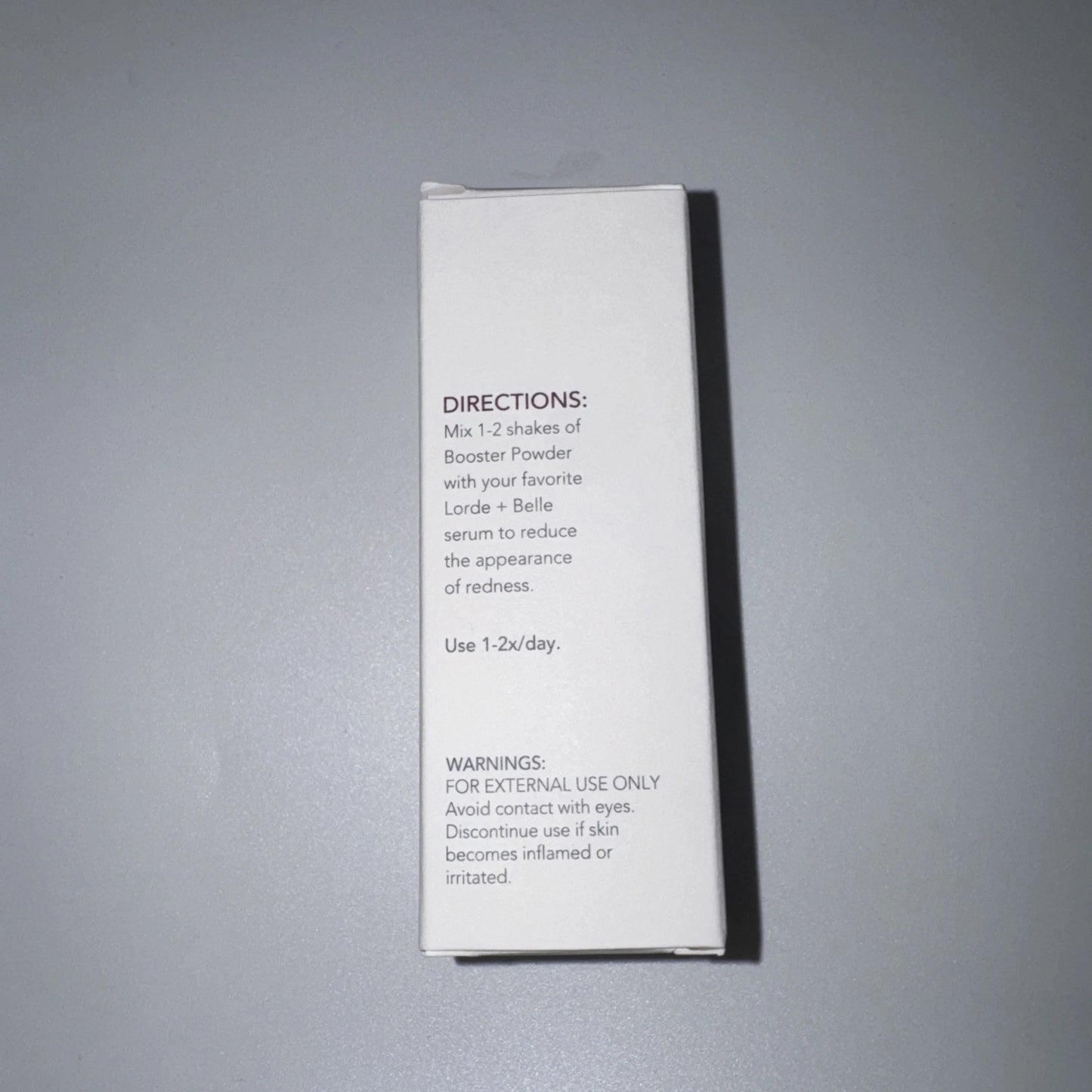 Lorde + Belle Redness Relief Booster
