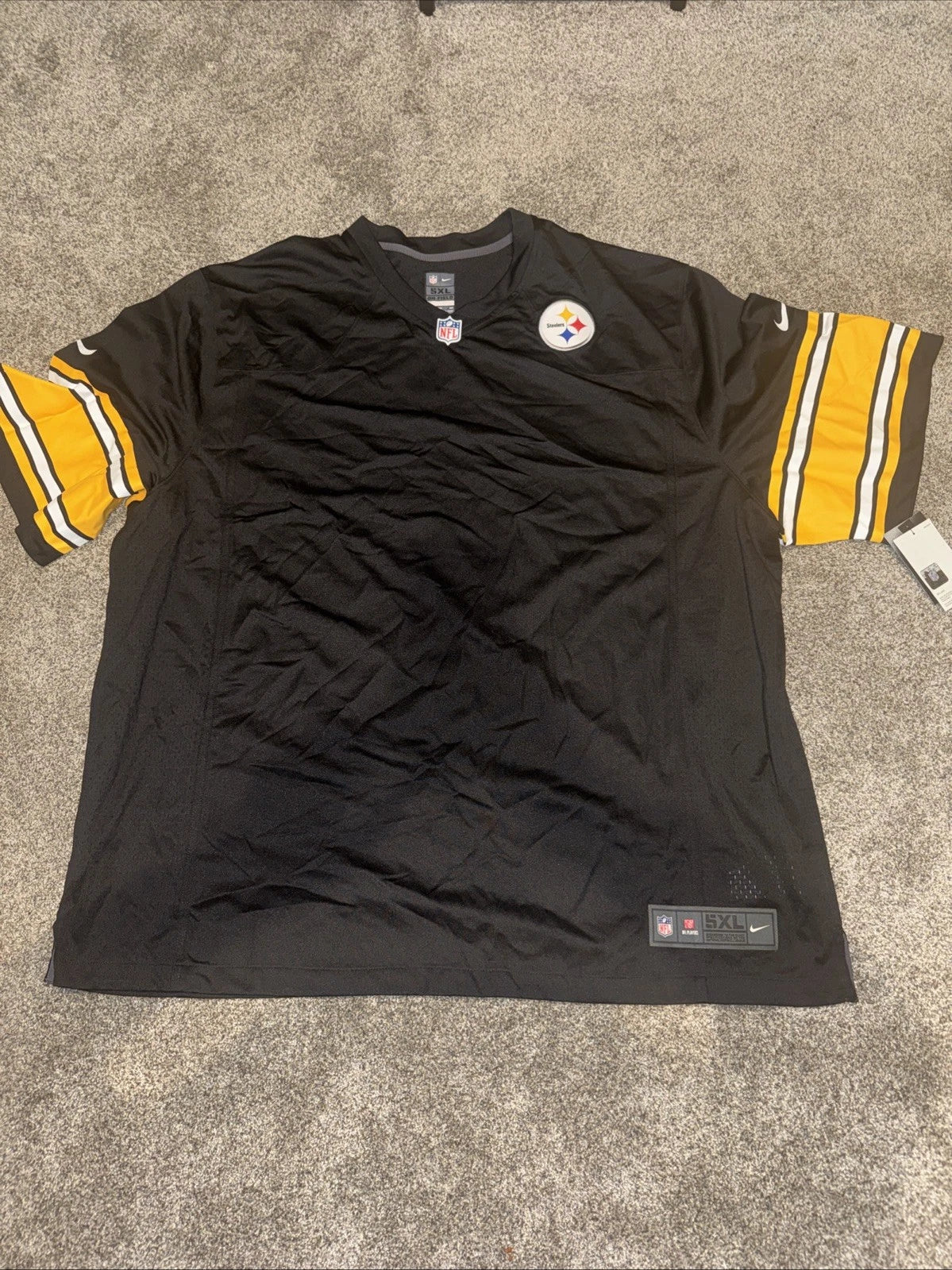 5XL Men’s Steelers Jersey Black