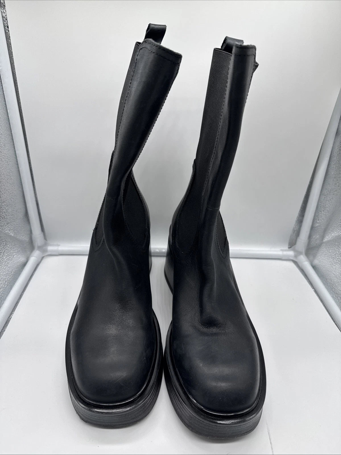 Size 40 Steve Madden Boots Black- Women’s