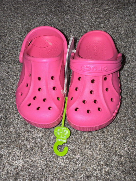 Kids Size 9C Crocs Classic Pink